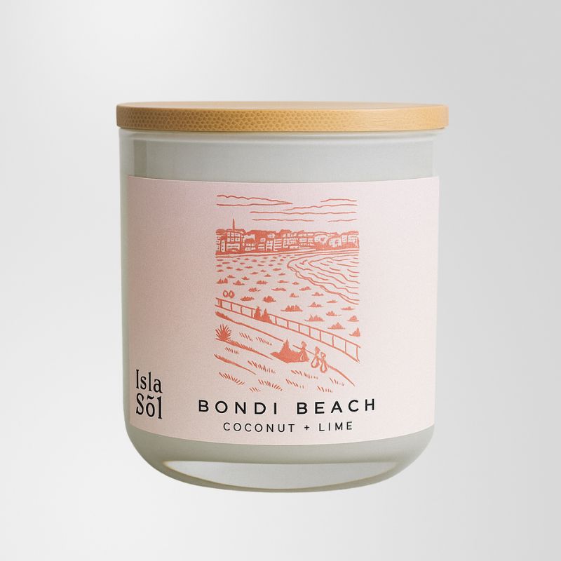 Bondi Beach  - Isla De Sol Candle - Coconut + Lime 300g | Sunset Home Living