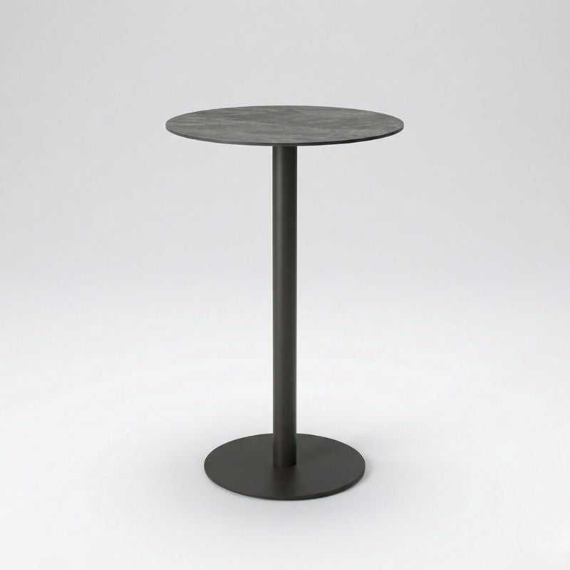 Byron Round Bar Table 70cm - Charcoal | Sunset Home Living