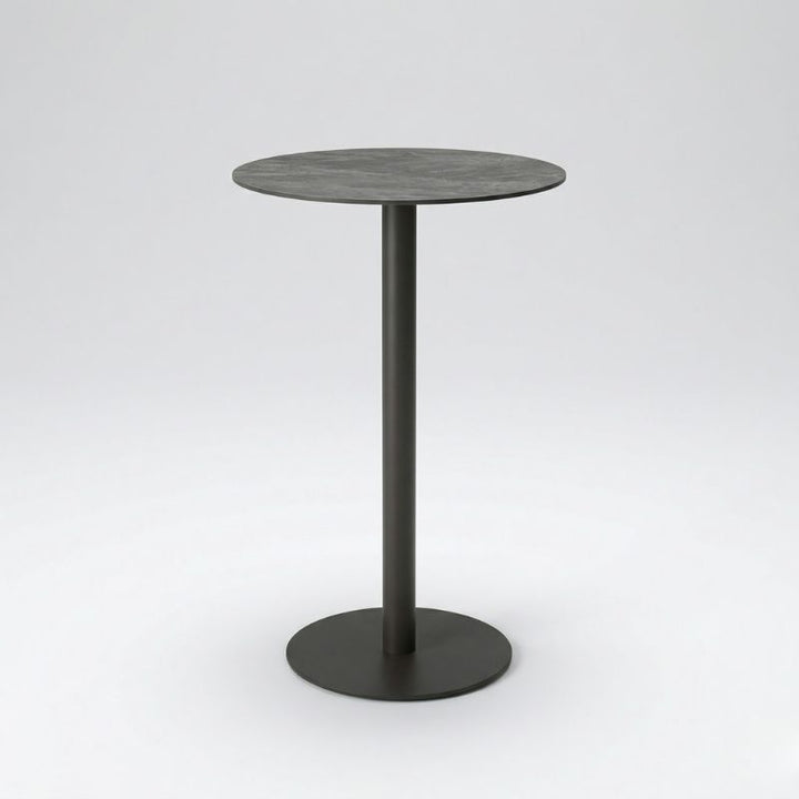 Byron Round Bar Table 70cm - Charcoal | Sunset Home Living