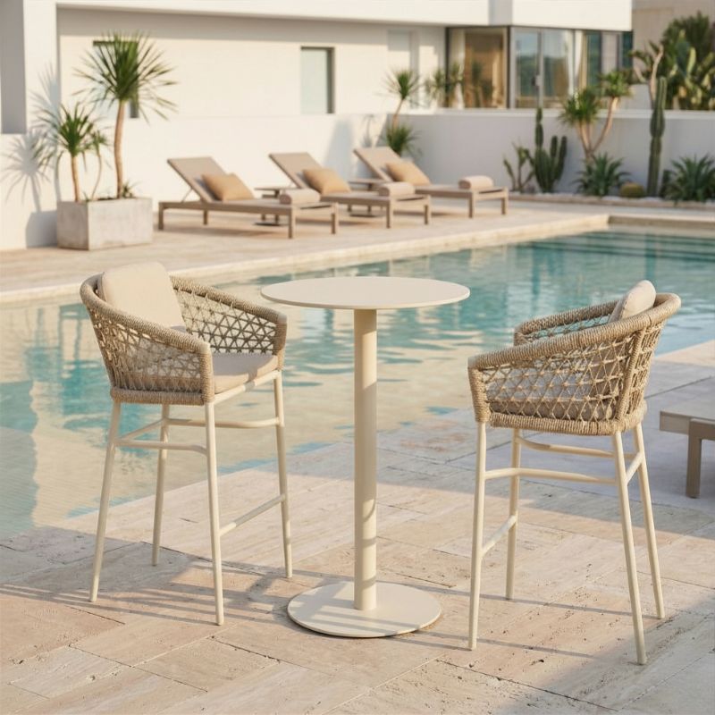 Mornington Bar Chair - Ivory | Sunset Home Living