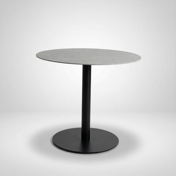 Byron Round Dining Table 100cm - Charcoal | Sunset Home Living