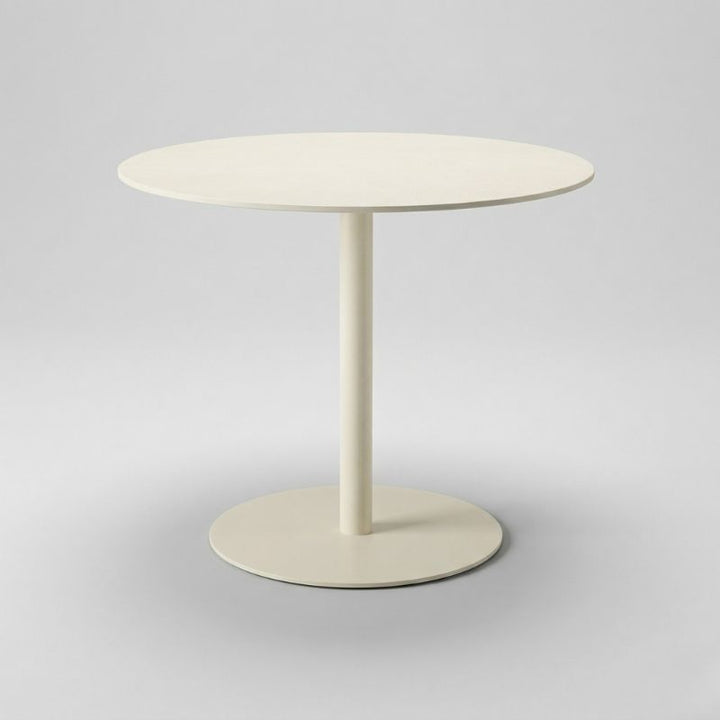 Byron Round Dining Table 100cm - Ivory | Sunset Home Living