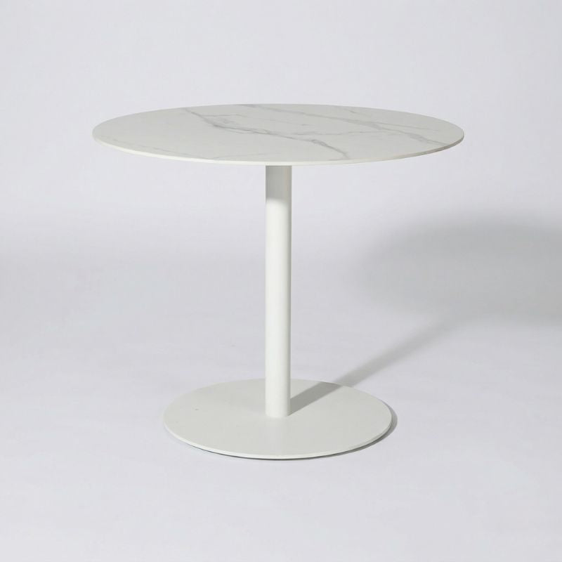 Byron Round Dining Table 100cm - White | Sunset Home Living