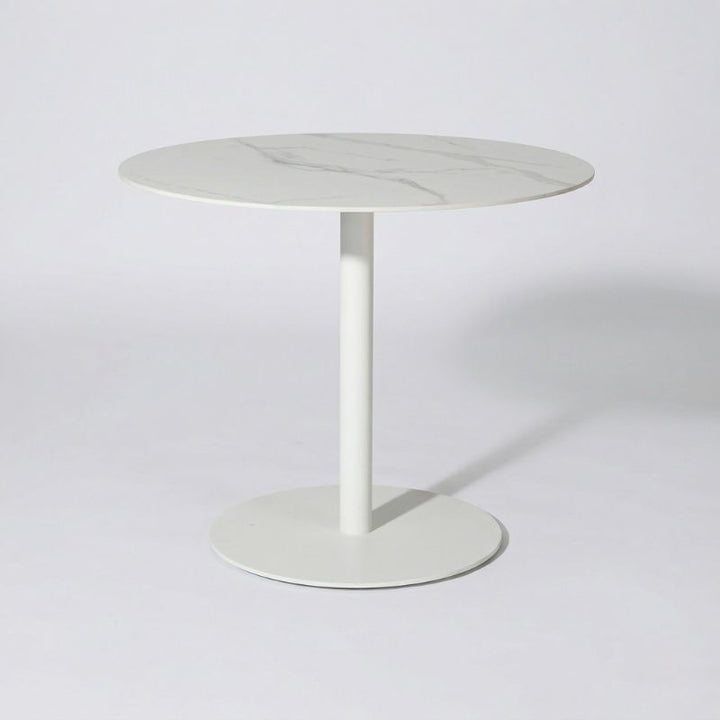 Byron Round Dining Table 100cm - White | Sunset Home Living