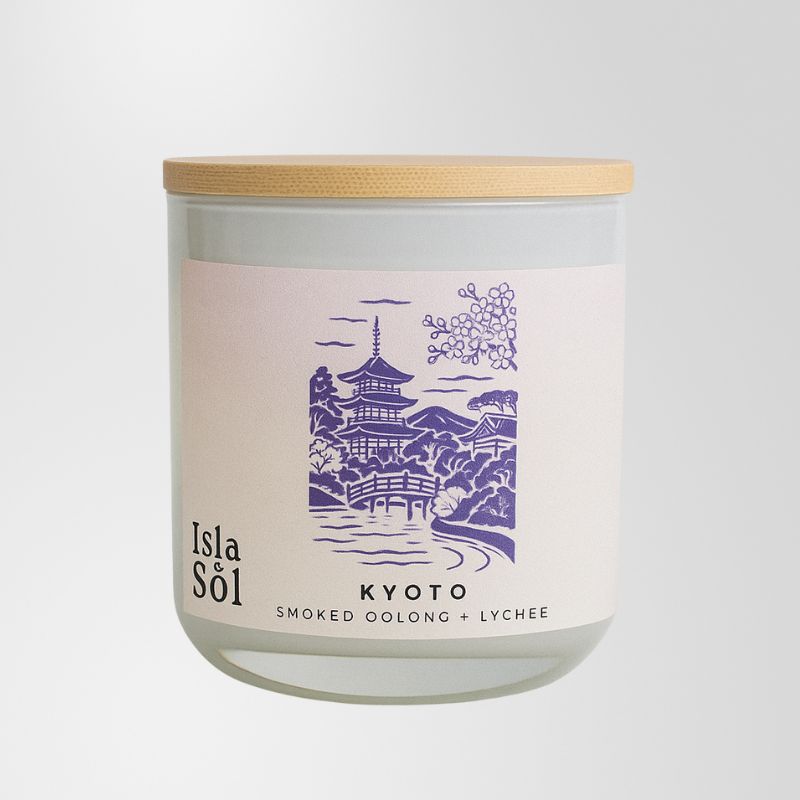 Kyoto - Isla De Sol Candle - Smoked Oolong + Lychee 300g | Sunset Home Living