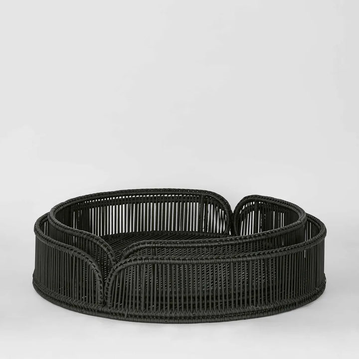 Luca Rattan Round Tray