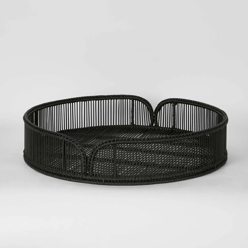 Luca Rattan Round Tray