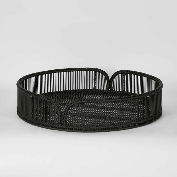 Luca Rattan Round Tray