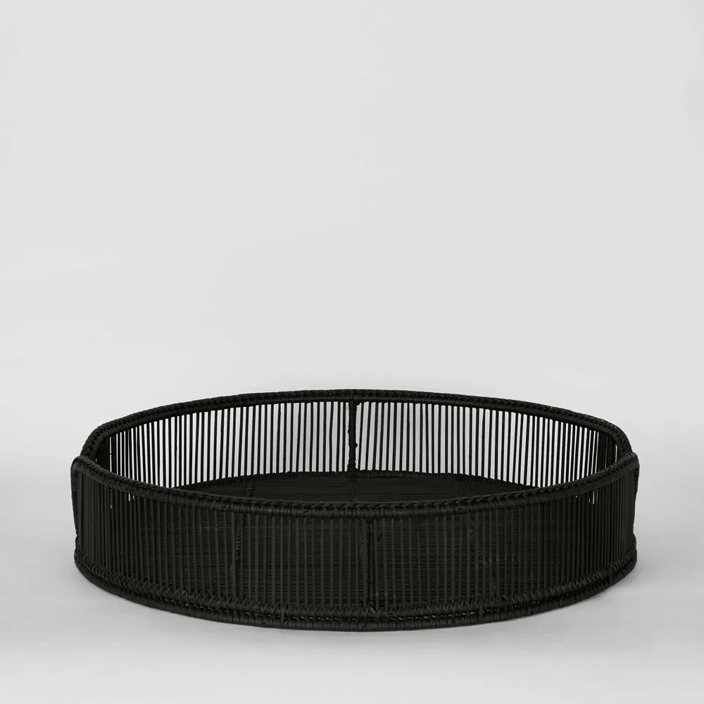 Luca Rattan Round Tray