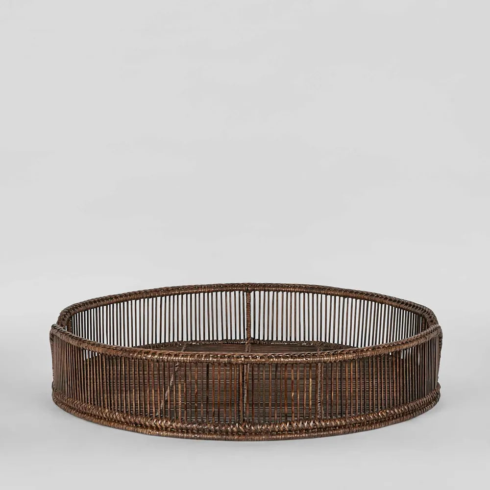 Luca Rattan Round Tray