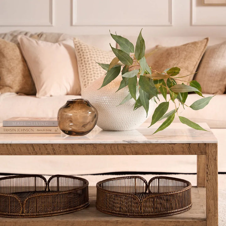 Luca Rattan Round Tray