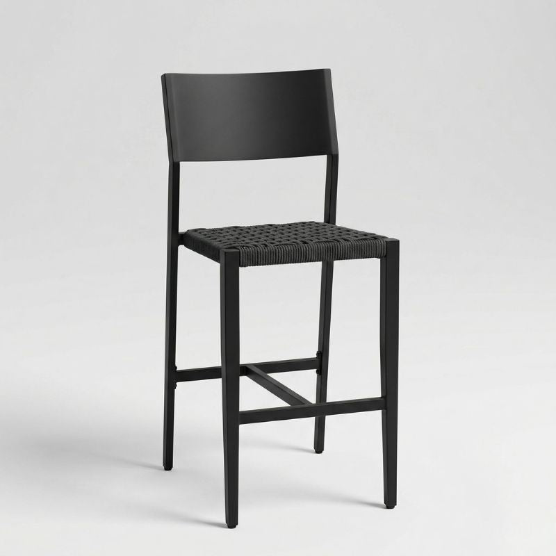 Midori Bar Chair - Charcoal | Sunset Home Living