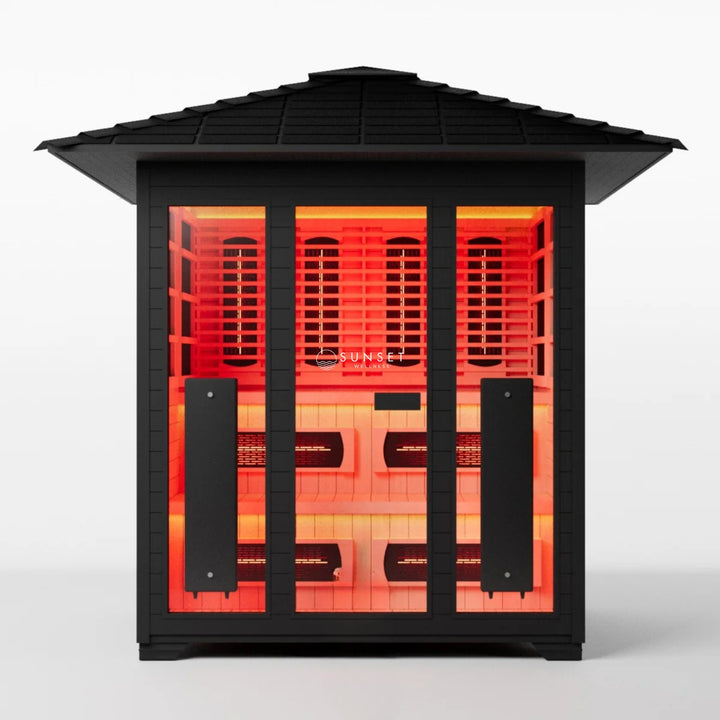 Outdoor Full Spectrum Infrared Sauna - 6 Person