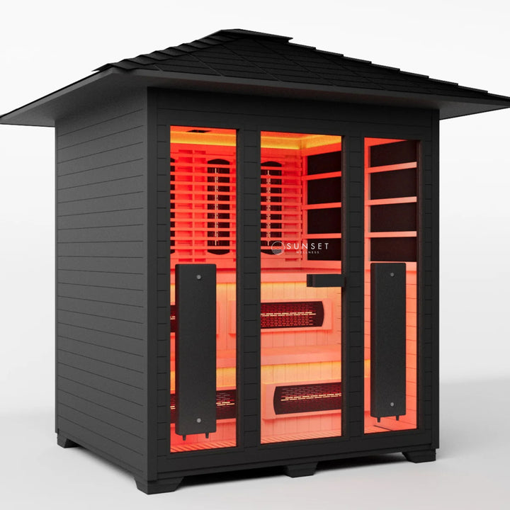 Outdoor Full Spectrum Infrared Sauna - 6 Person