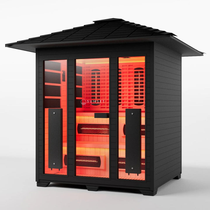 Outdoor Full Spectrum Infrared Sauna - 6 Person