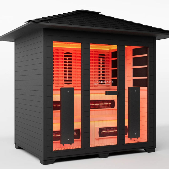 Outdoor Full Spectrum Infrared Sauna - 8 Person