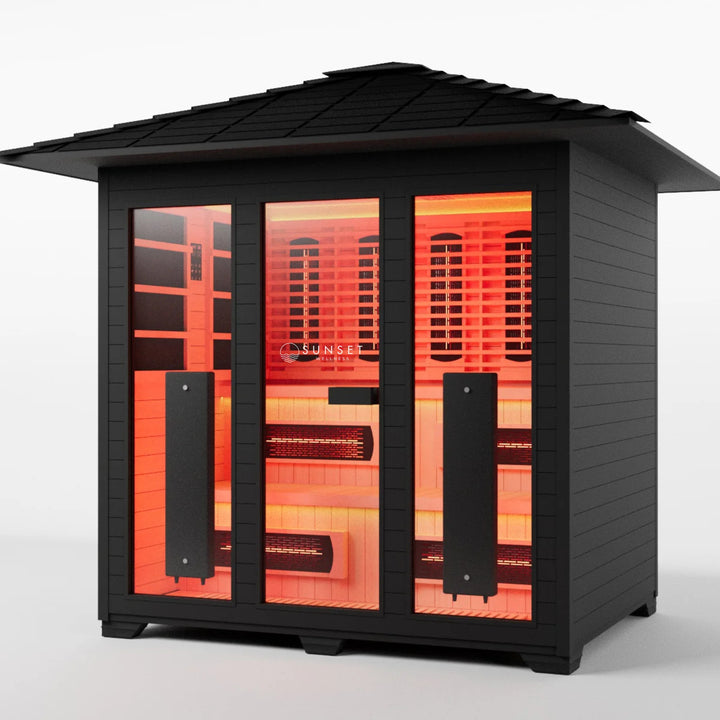 Outdoor Full Spectrum Infrared Sauna - 8 Person