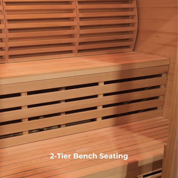 Outdoor Traditional Side Door Sauna 4-Person - Red Cedar