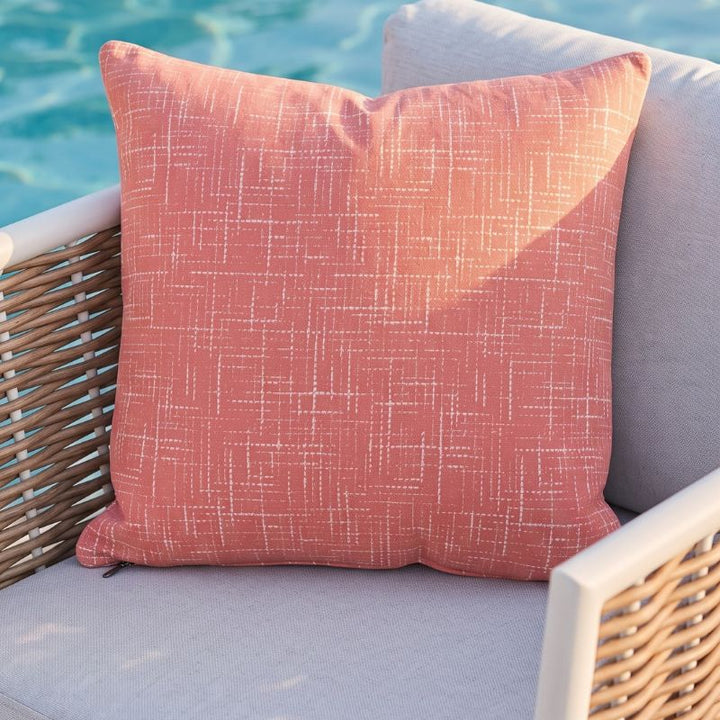 Palmora Peachy Coral Outdoor Cushion 60 x 60 cm