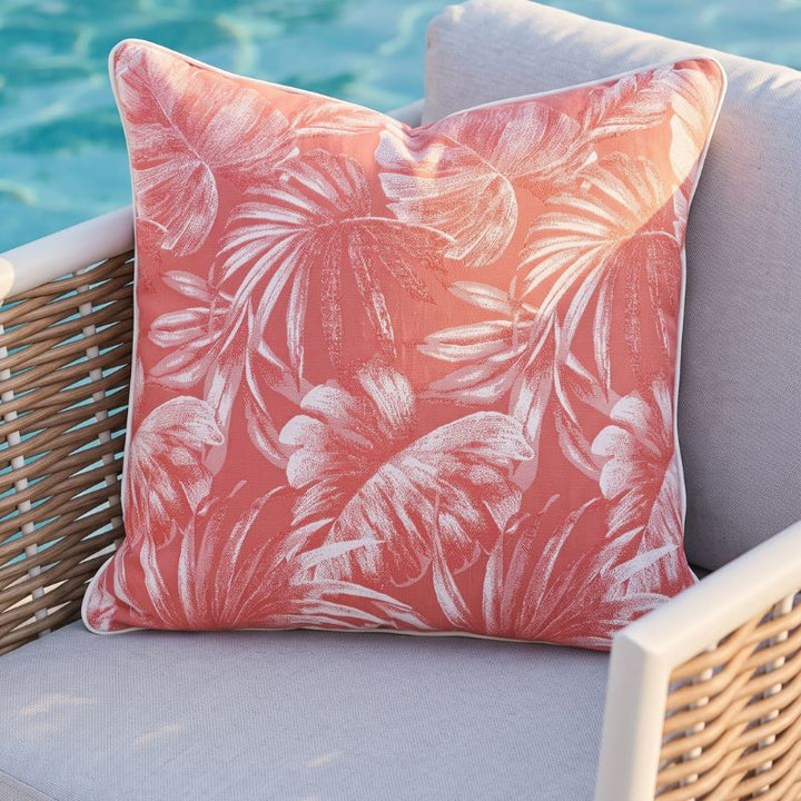 Verano Peachy Coral Outdoor Cushion 60 x 60 cm