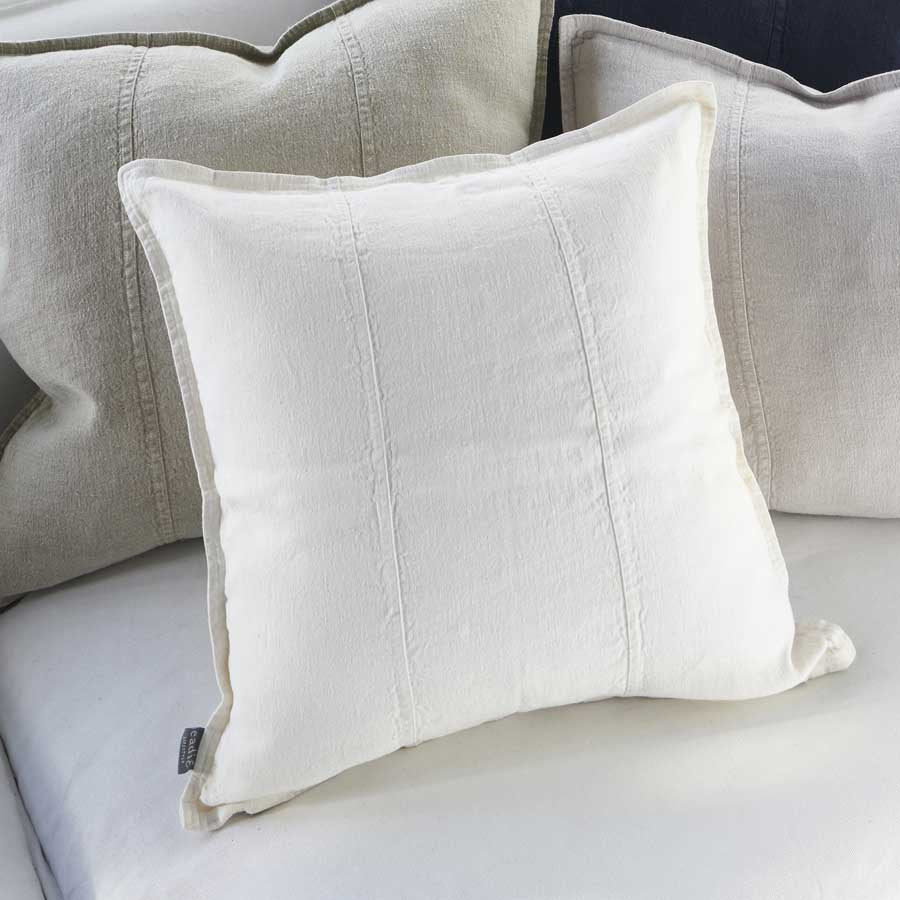 Luca® Linen Outdoor Cushion 50x50cm - White