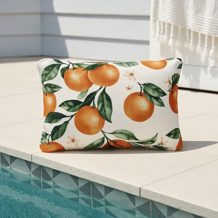 Mediterranean Orange Outdoor Cushion 60 x 40 cm
