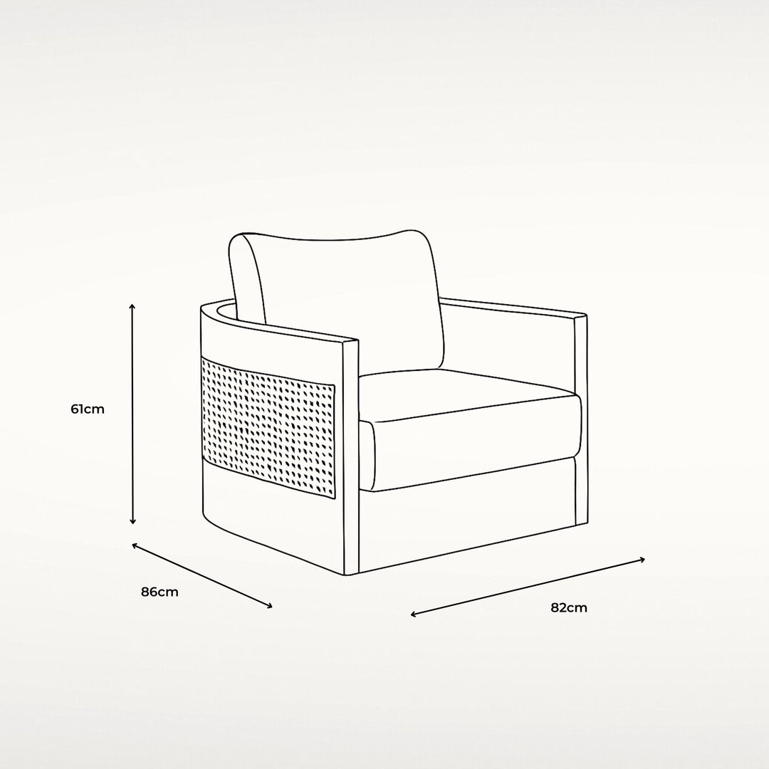 Monaco Single Sofa