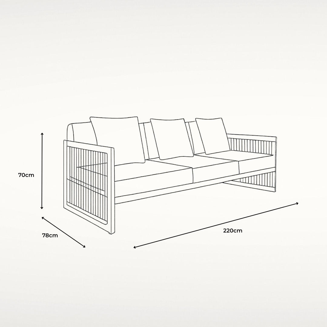 Palm Cove 3 Seat Sofa