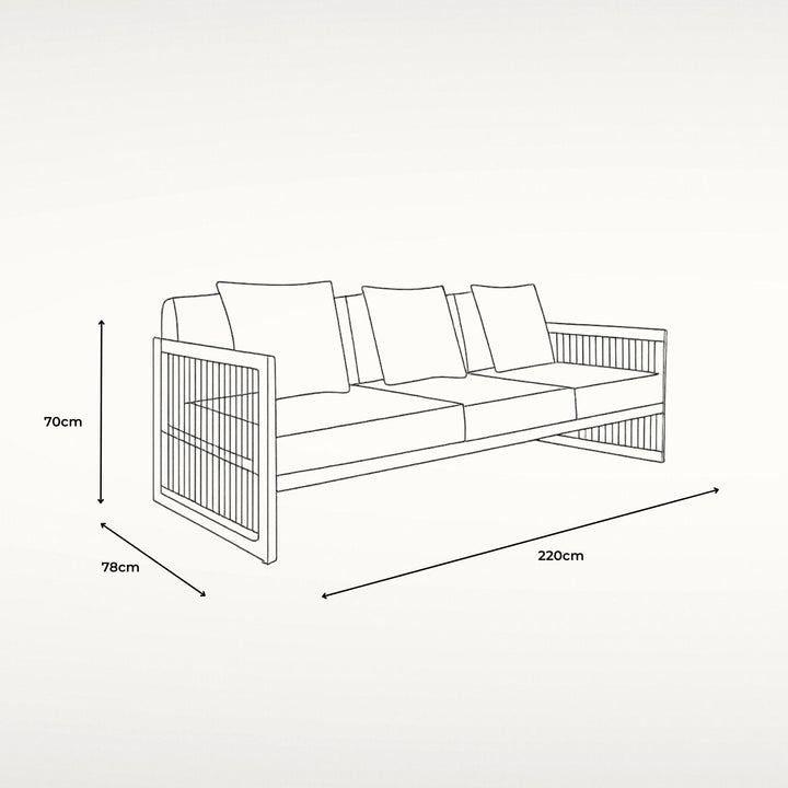 Palm Cove 3 Seat Sofa