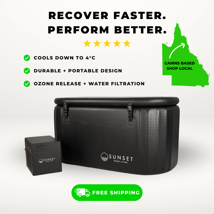 Portable Ice Bath & Chiller Unit - Black