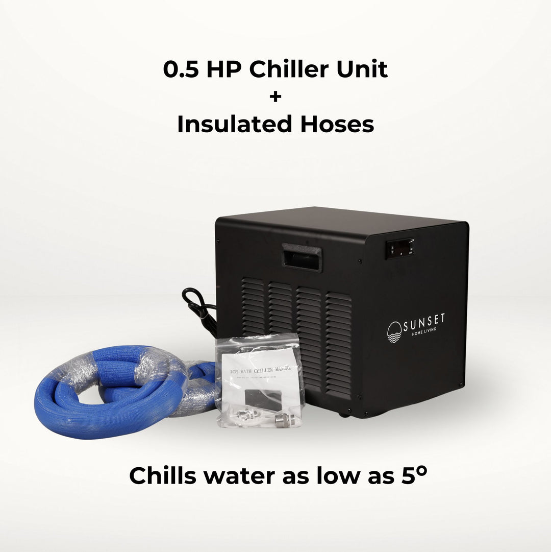 Portable Ice Bath & Chiller Unit - Black