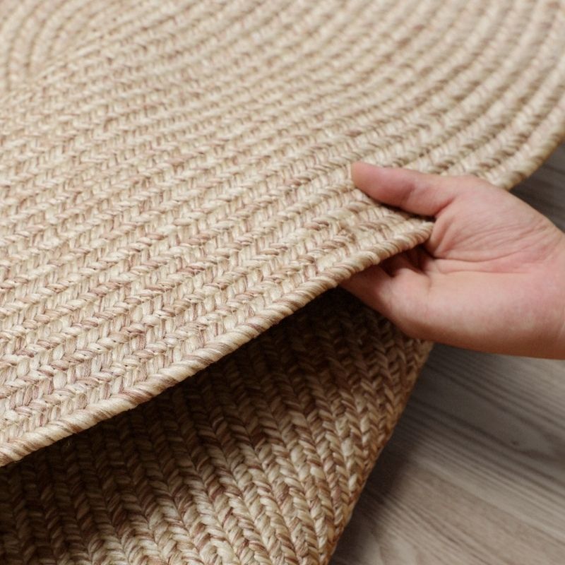 Round Rug Indoor / Outdoor Rug Black 150 x 150 cm