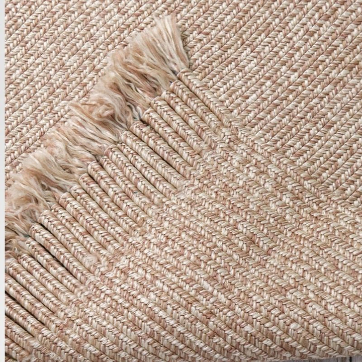 Tassels Rug Indoor / Outdoor Natural