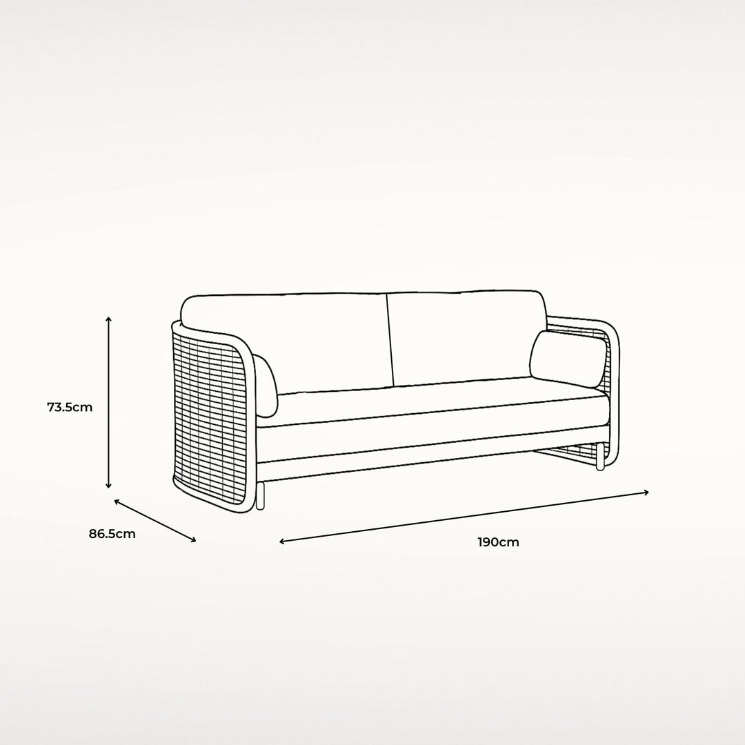 St Tropez 2 Seat Sofa