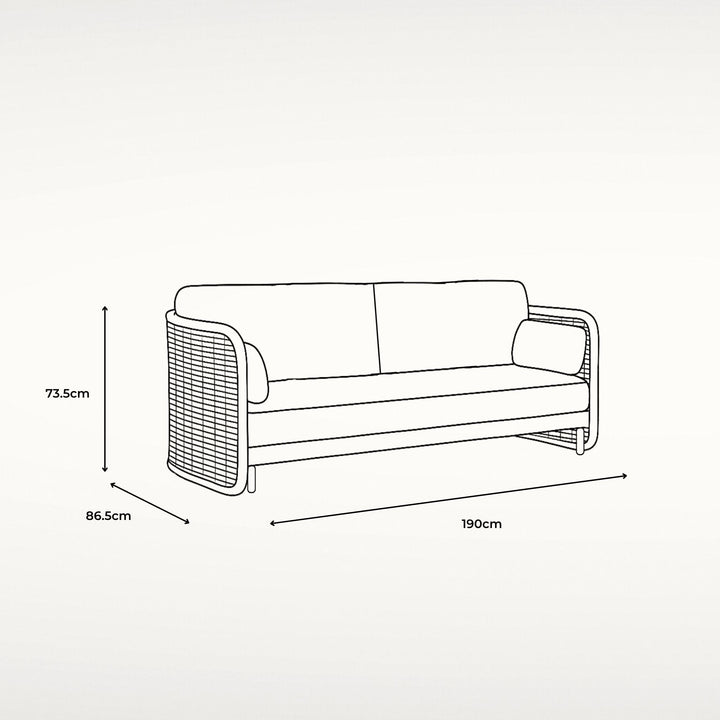 St Tropez 2 Seat Sofa