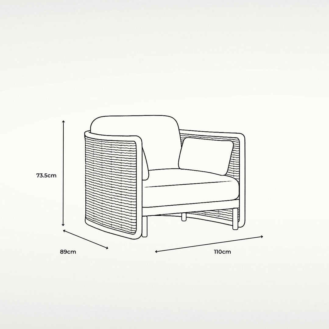 St Tropez Single Sofa